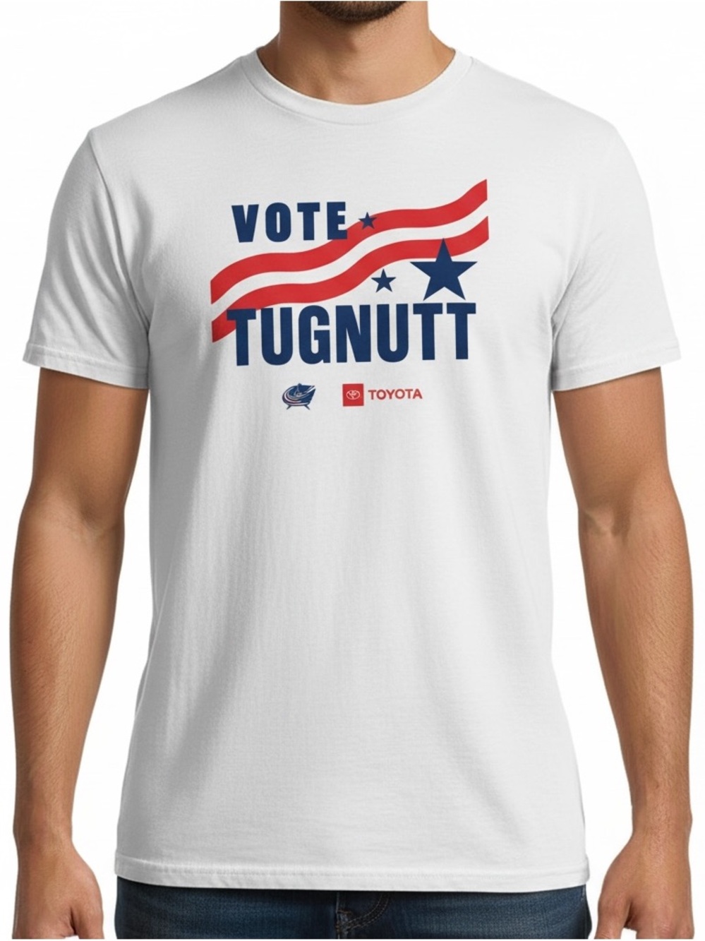 Very Rare Vintage Columbus Blue Jackets 1st Season Vote Tugnutt Size XL
